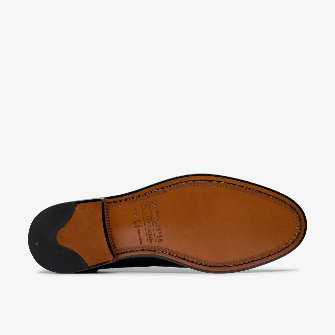 Men Craft James Tip Brogue Black Leather