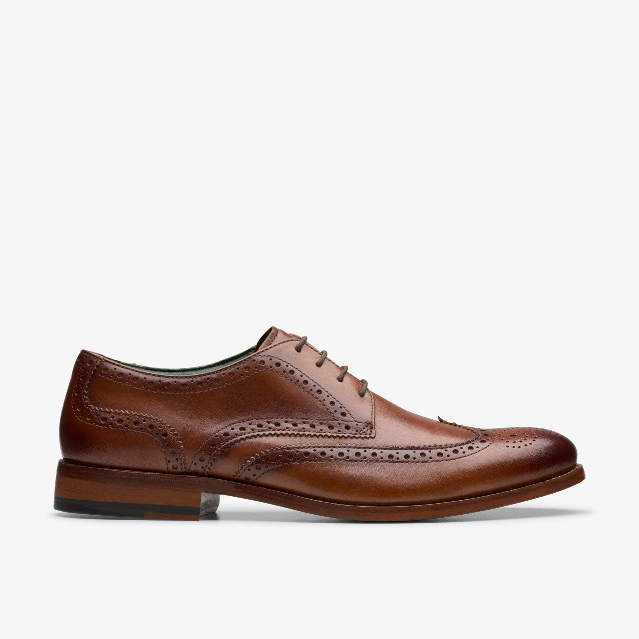 Men Craft James Tip Brogue Mid Tan Leather
