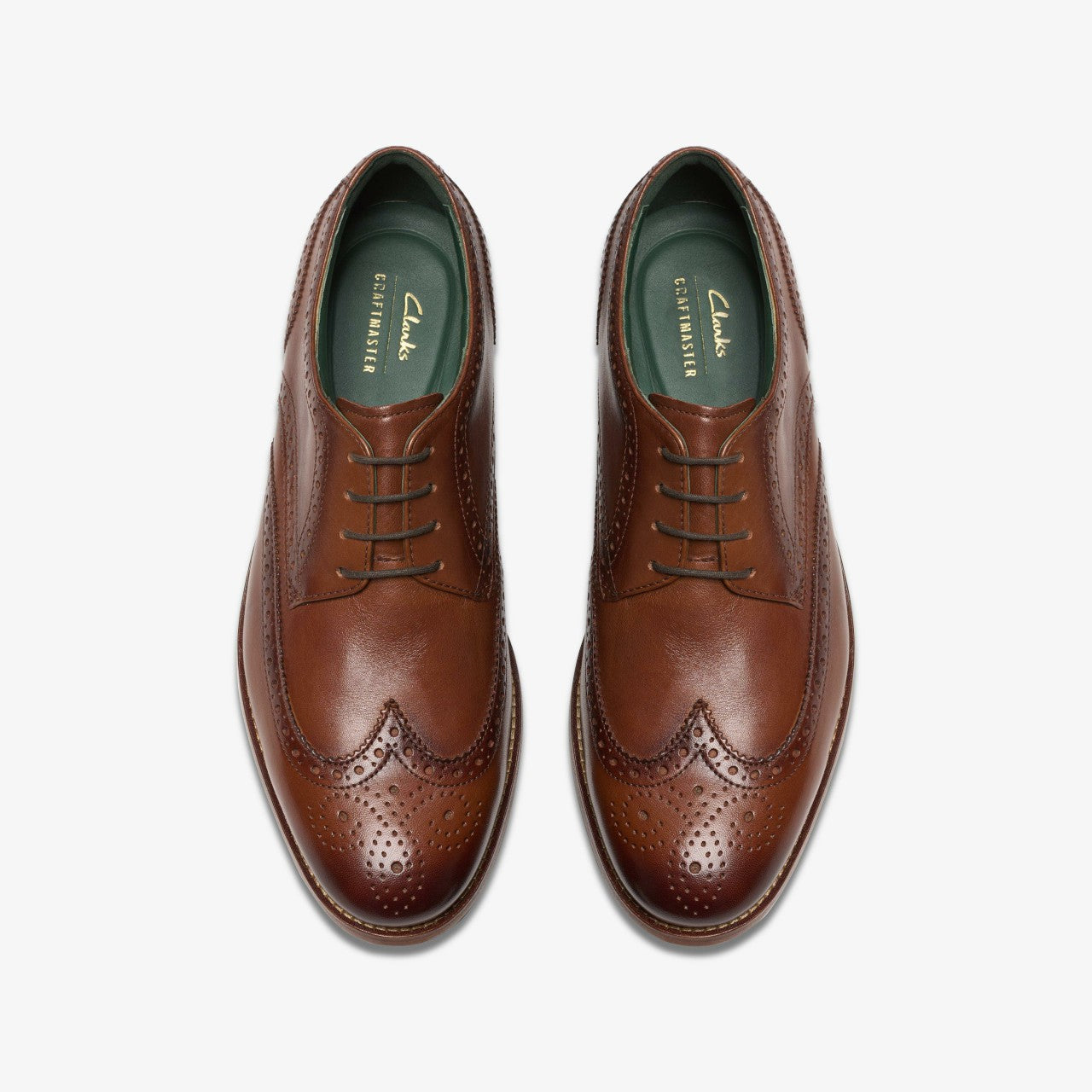 Men Craft James Tip Brogue Mid Tan Leather