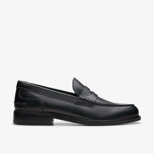 Men Craft James Lo Loafer Black Leather
