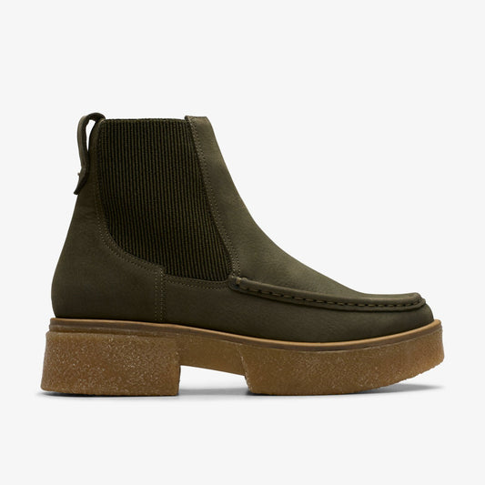 Women Linoso Top Ankle Boot Dark Green Nubuck