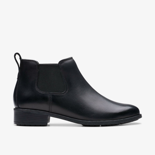 Women Havisham Top Ankle Boot Black Leather