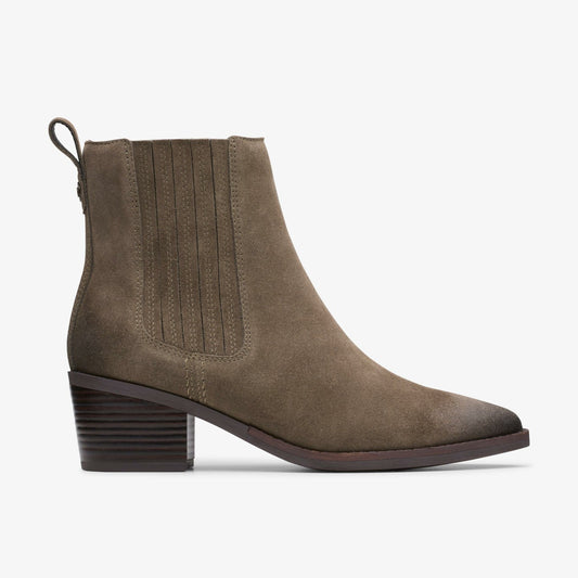 Women Morzine Top Ankle Boot Mole Grey Suede