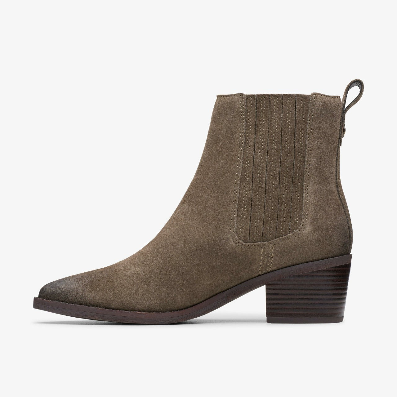 Women Morzine Top Ankle Boot Mole Grey Suede
