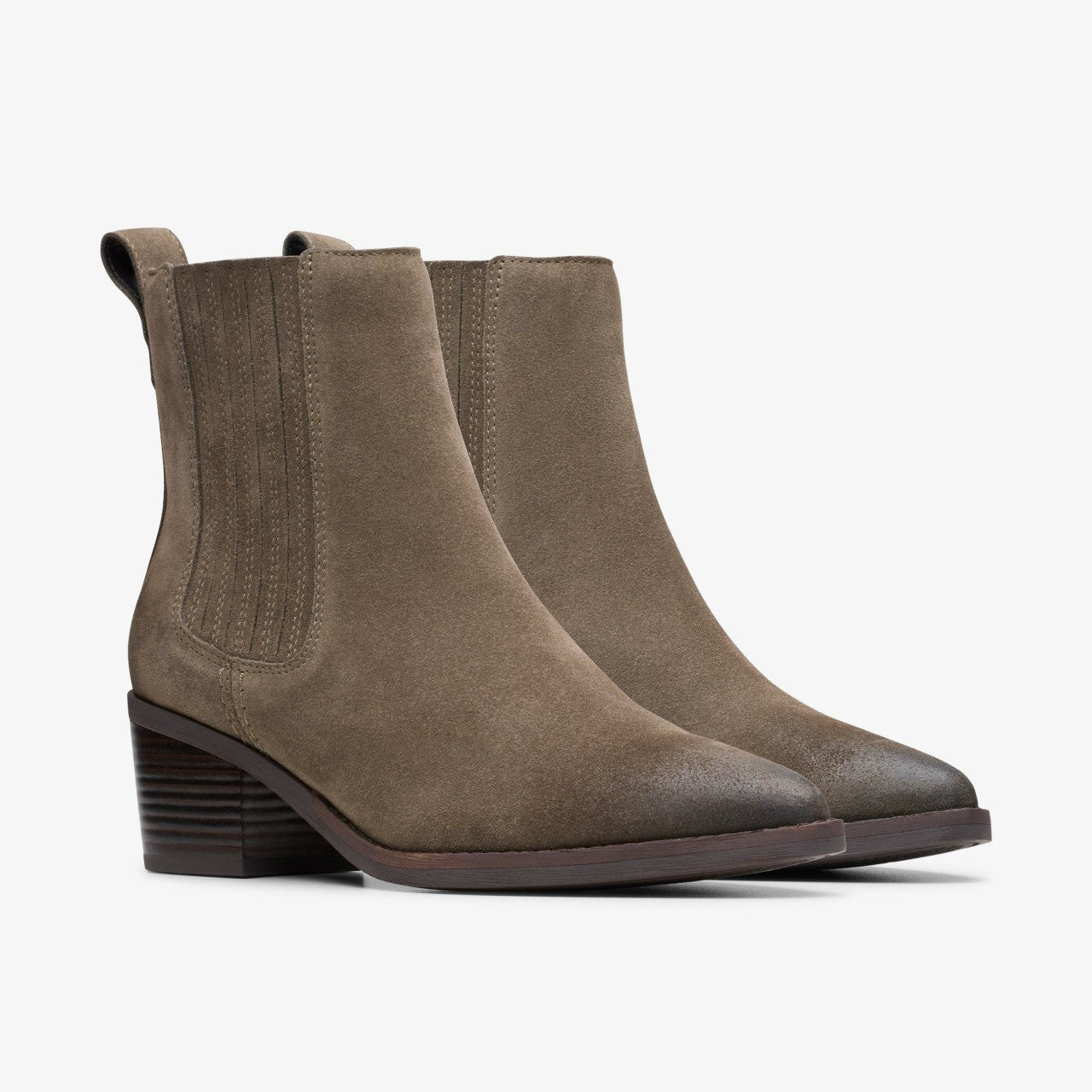 Women Morzine Top Ankle Boot Mole Grey Suede