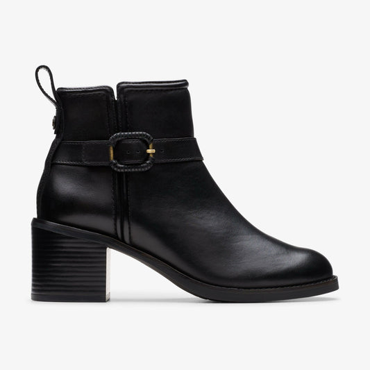 Women Chamberly Trim Black Leather