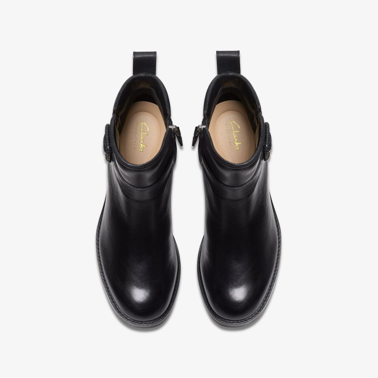 Women Chamberly Trim Black Leather