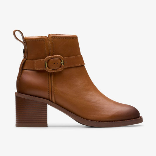 Women Chamberly Trim Mid Tan Leather