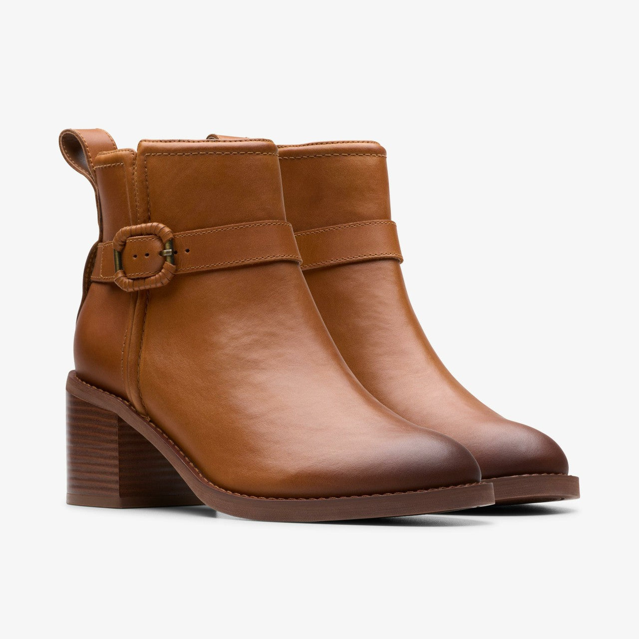 Women Chamberly Trim Mid Tan Leather