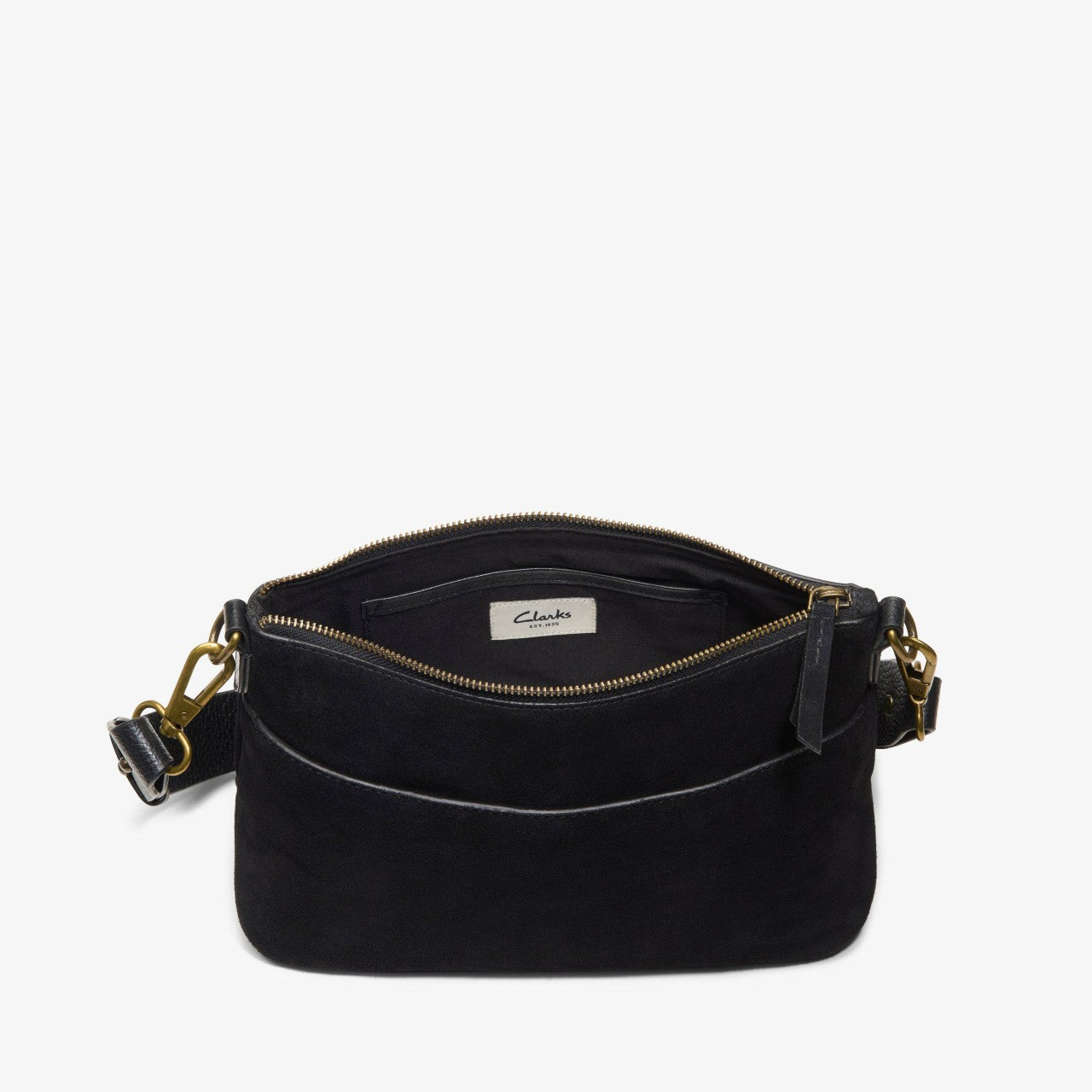 Women Willow Cross Black Suede