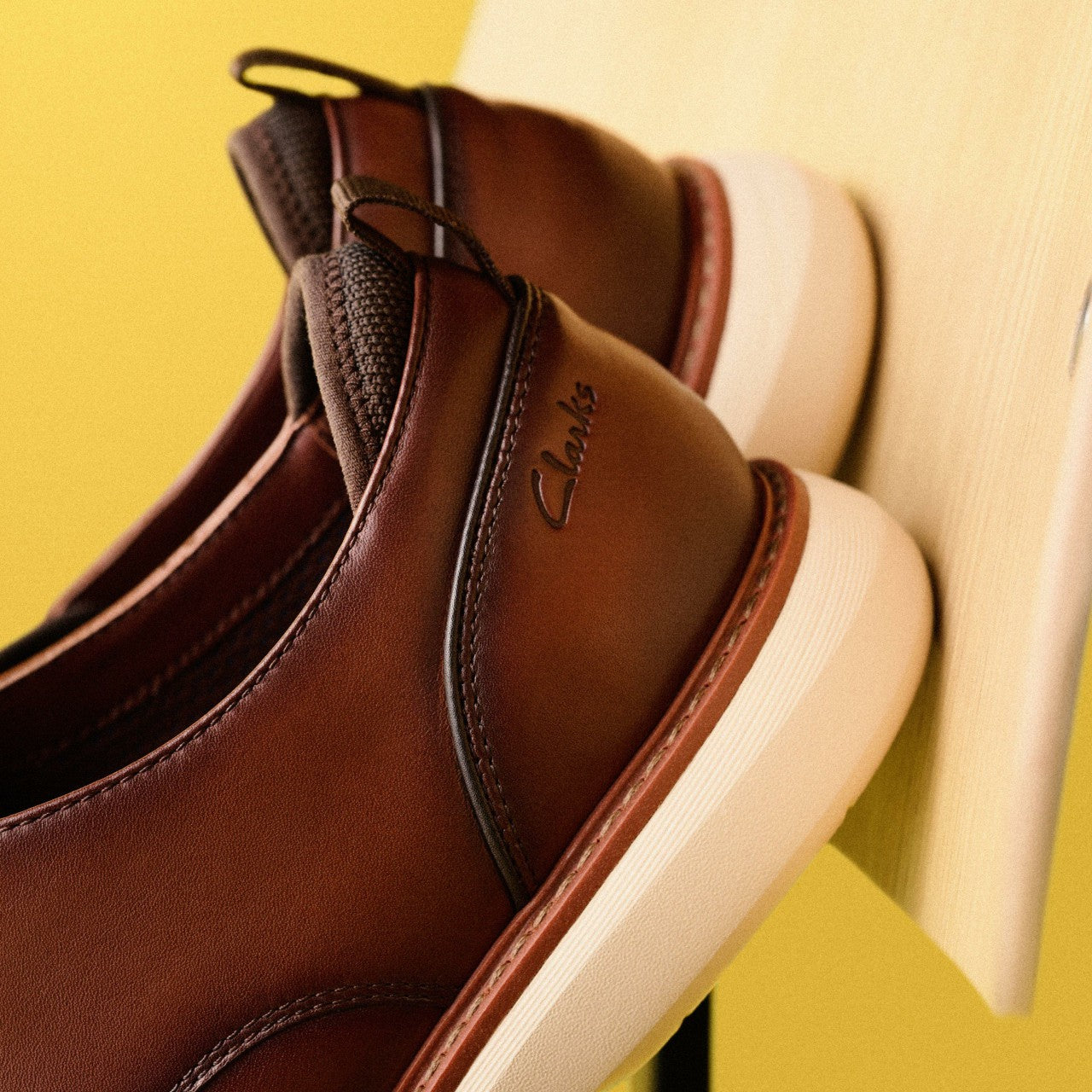 Men Brantin Plain Dark Tan Leather