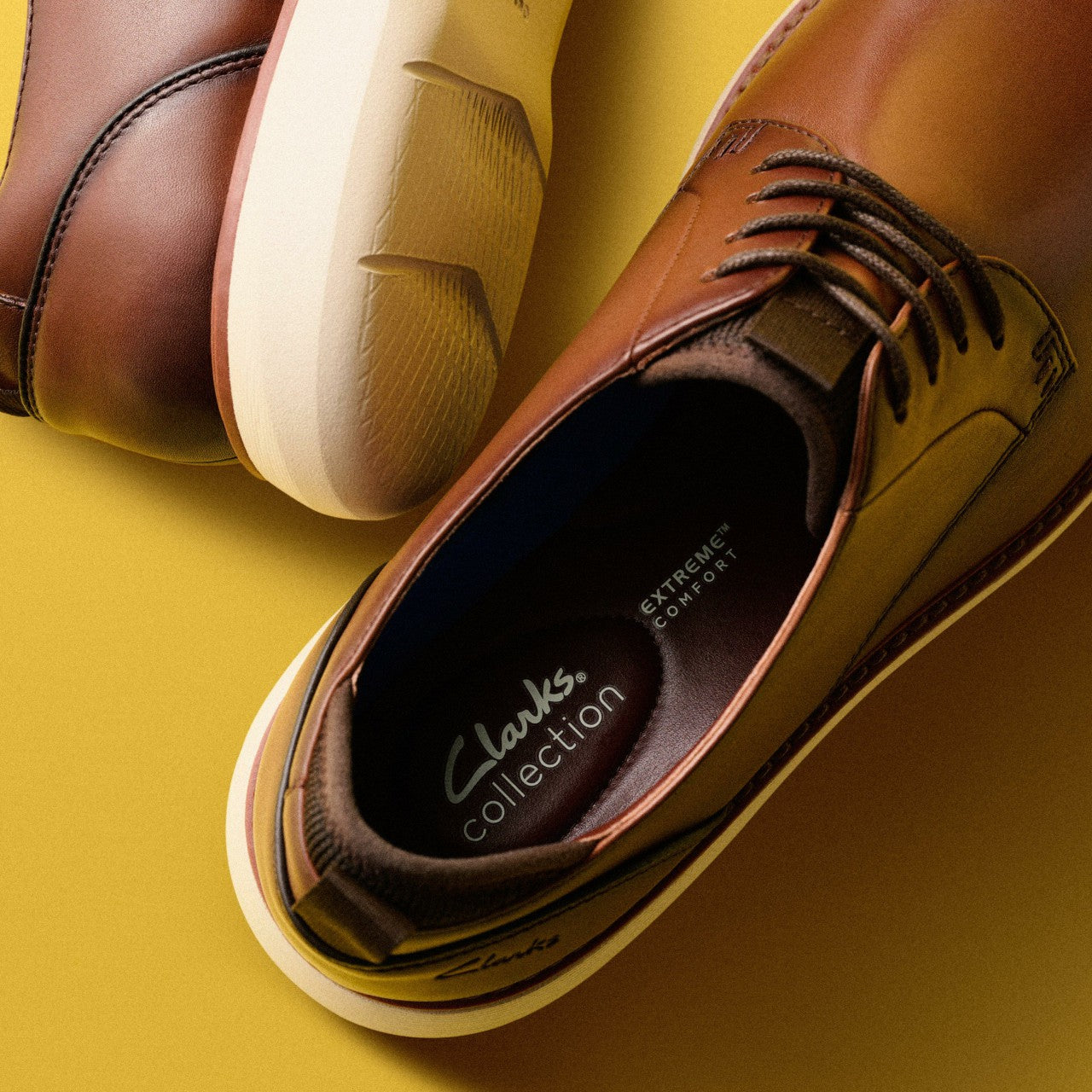 Men Brantin Plain Dark Tan Leather