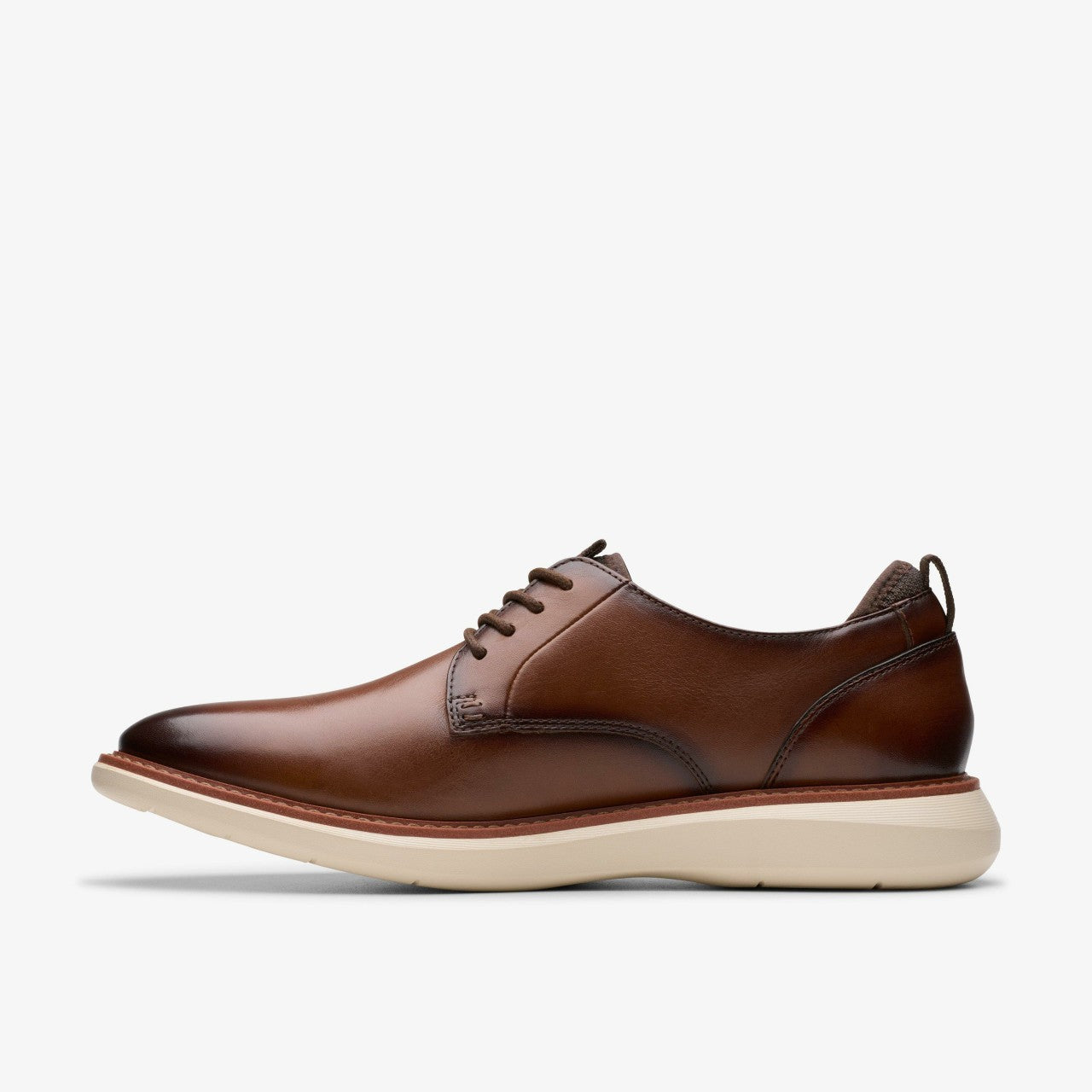 Men Brantin Plain Dark Tan Leather