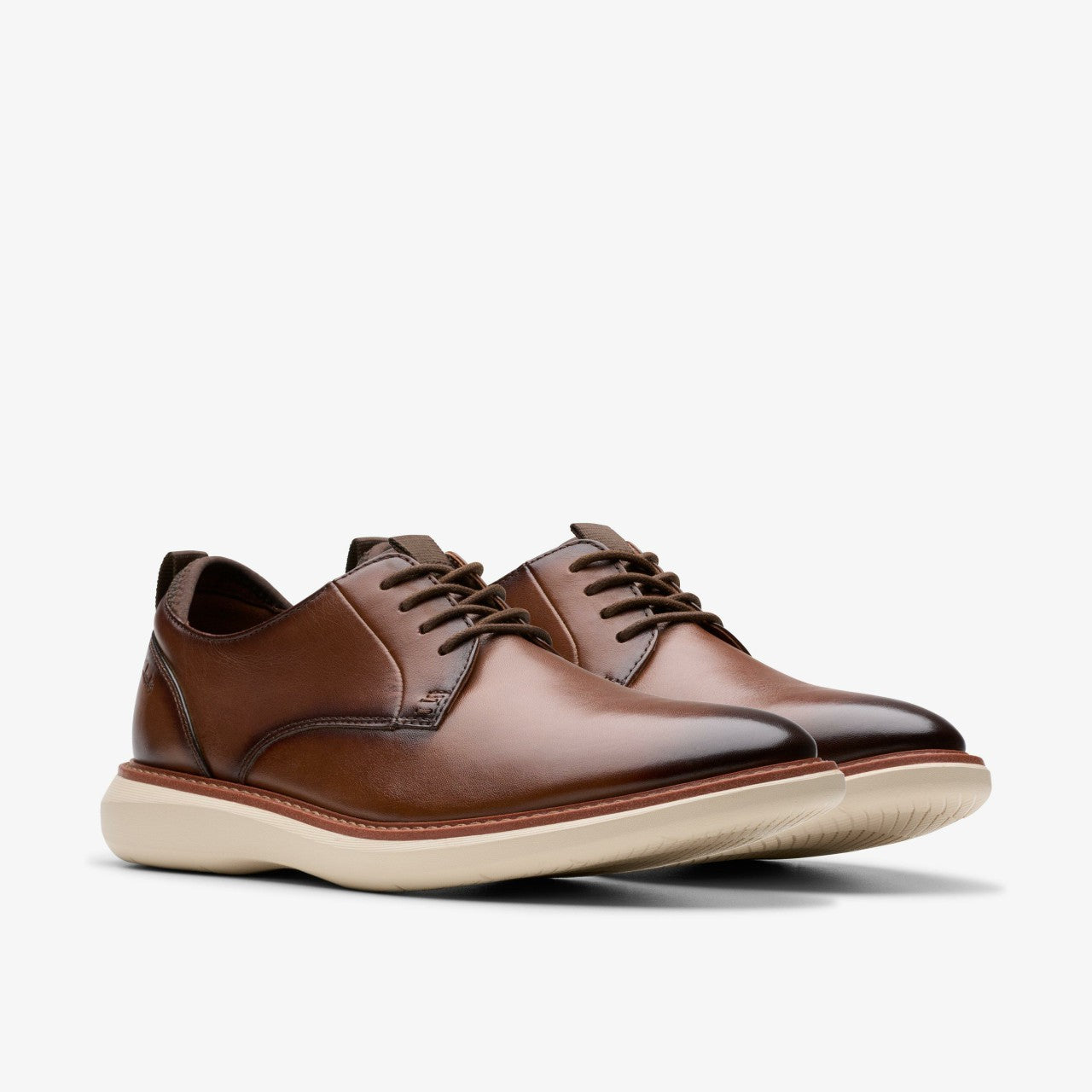 Men Brantin Plain Dark Tan Leather