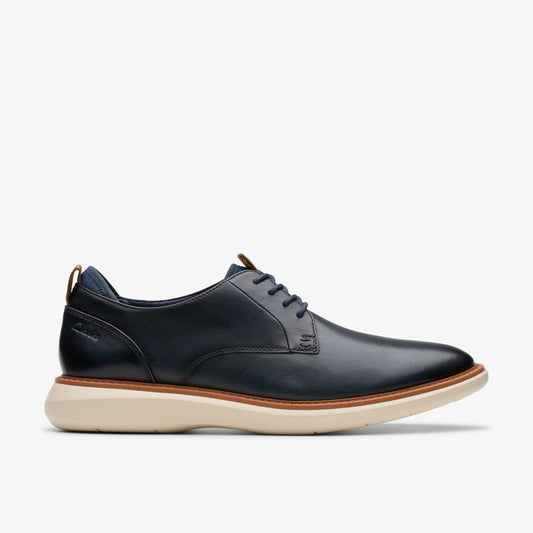 Men Brantin Plain Navy Leather