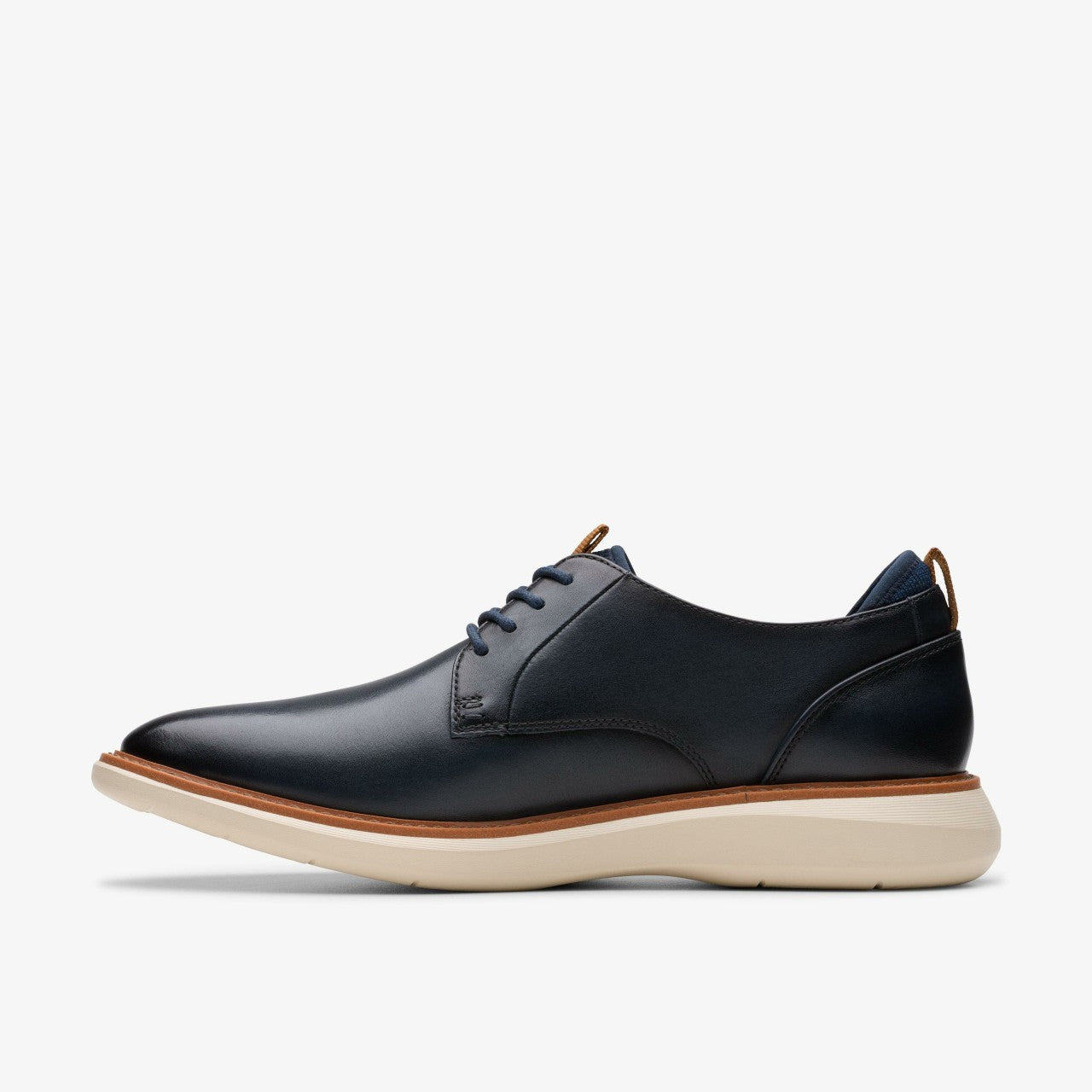 Men Brantin Plain Navy Leather