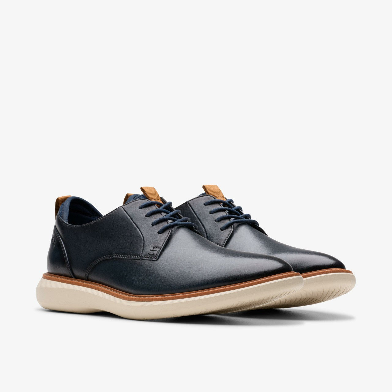 Men Brantin Plain Navy Leather