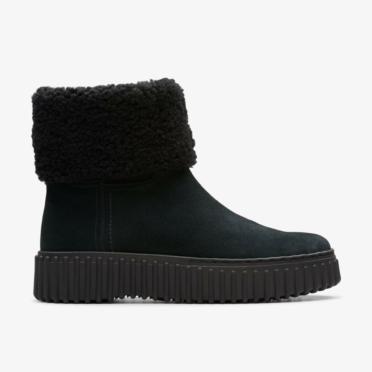 Women Torhill Turn Black Warmlined Suede