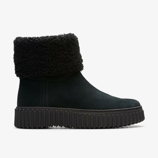 Women Torhill Turn Black Warmlined Suede