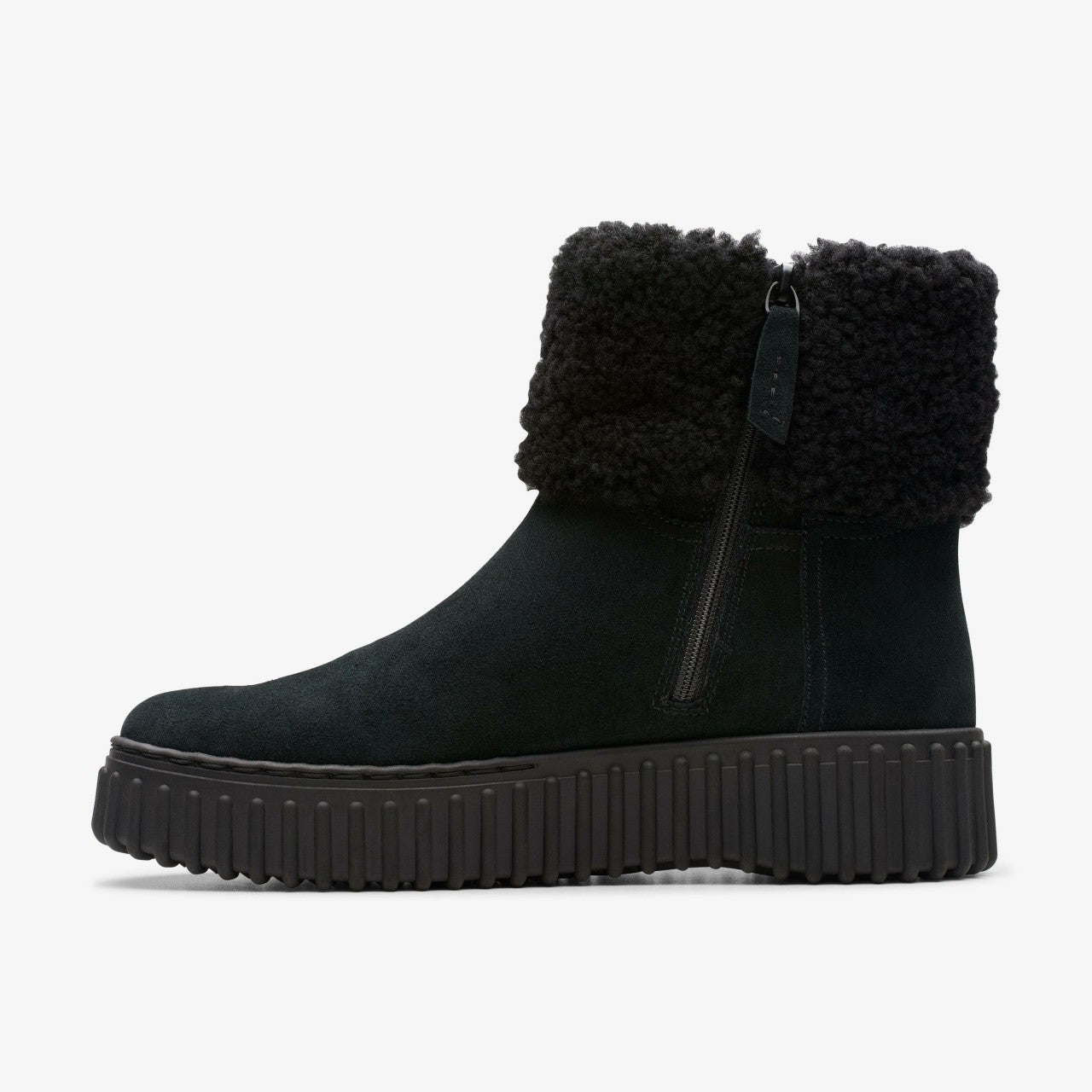 Women Torhill Turn Black Warmlined Suede