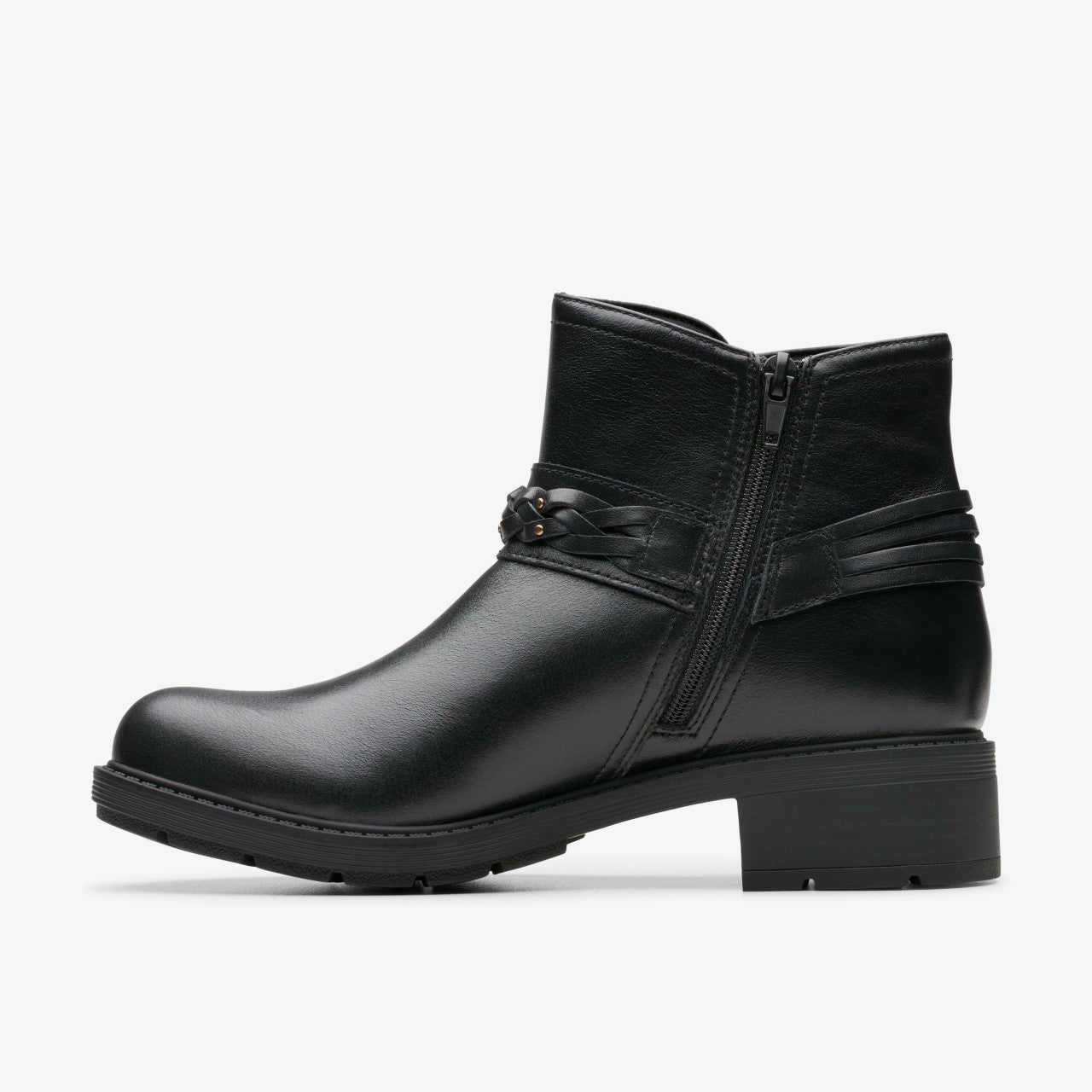 Women Hearth Kaylie Ankle Boot Black Leather