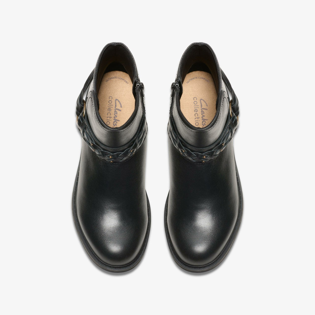 Women Hearth Kaylie Ankle Boot Black Leather