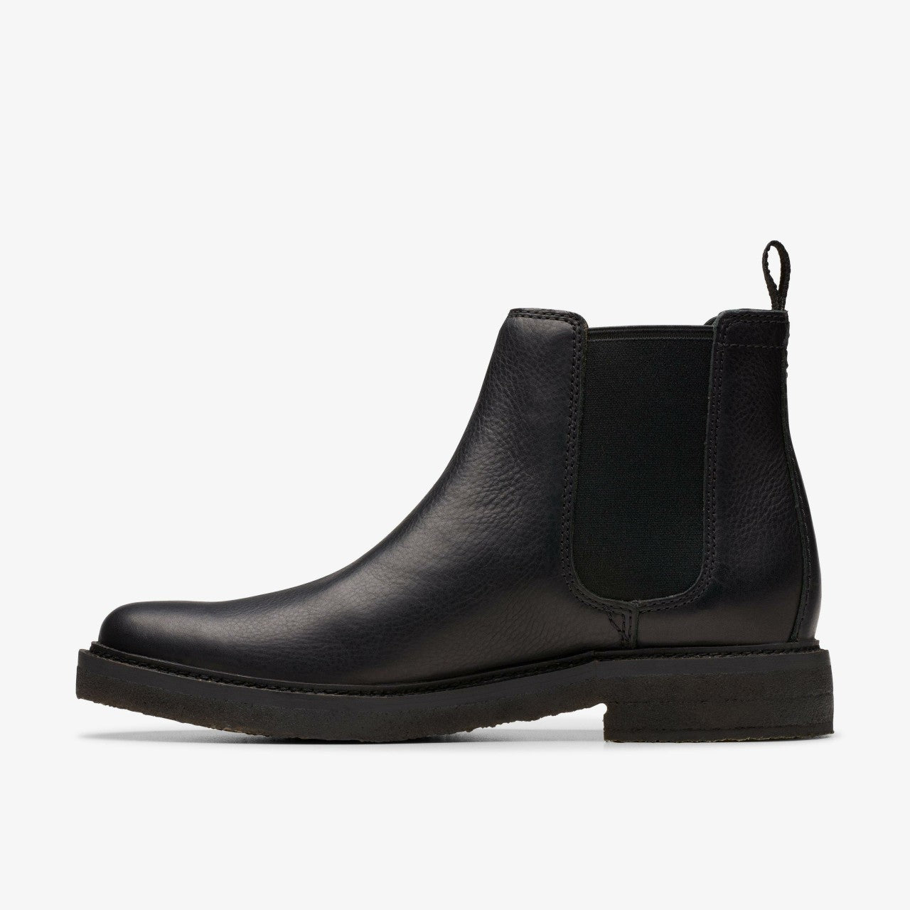 Men Clarkdale Easy Chelsea Boot Black Leather