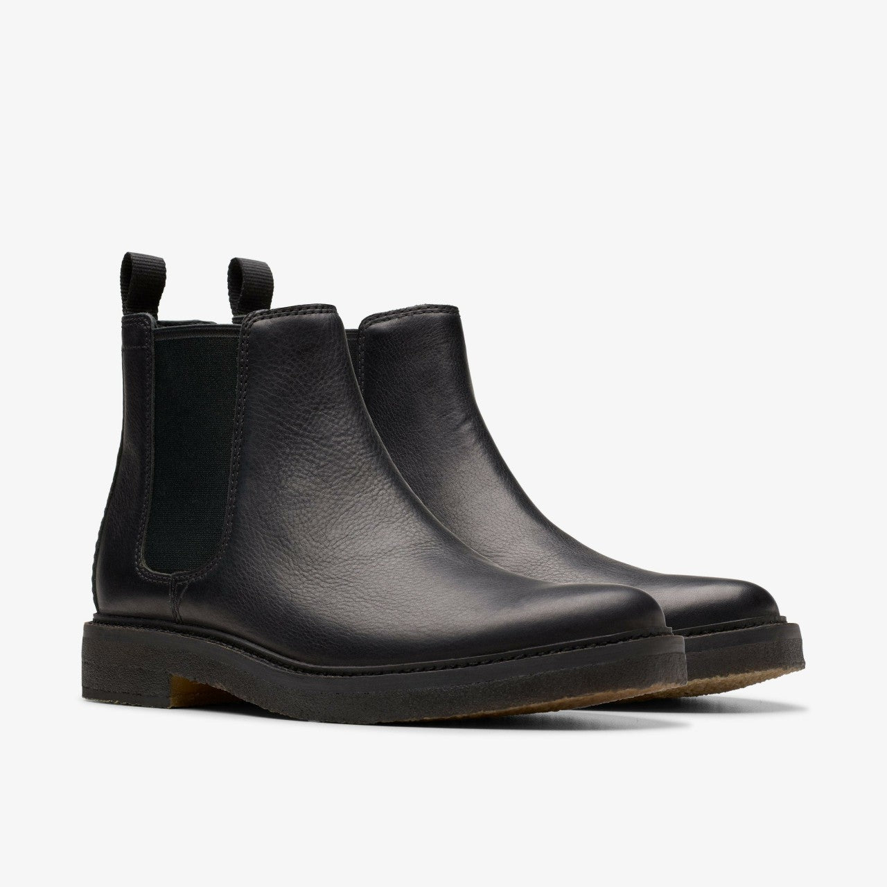 Men Clarkdale Easy Chelsea Boot Black Leather