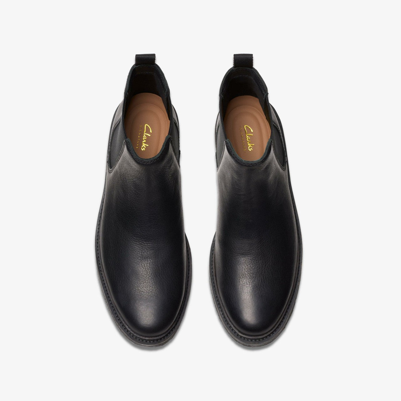 Men Clarkdale Easy Chelsea Boot Black Leather