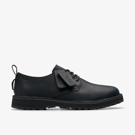 Men Solsbury Lace Black Leather