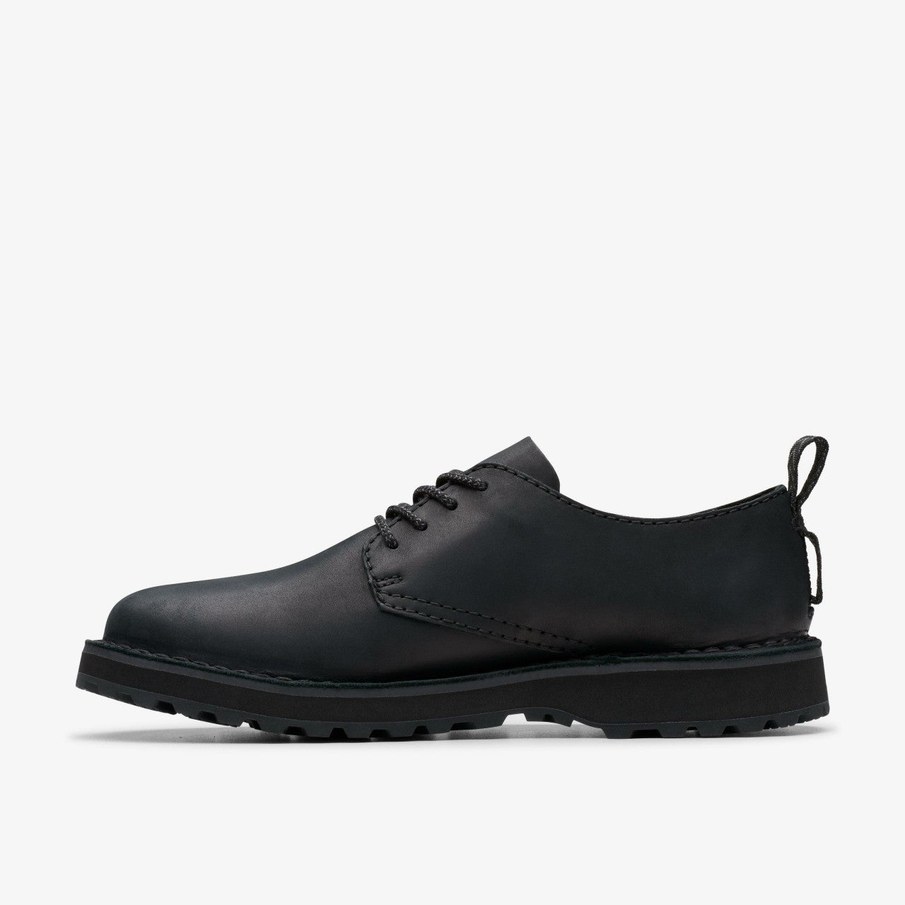 Men Solsbury Lace Black Leather