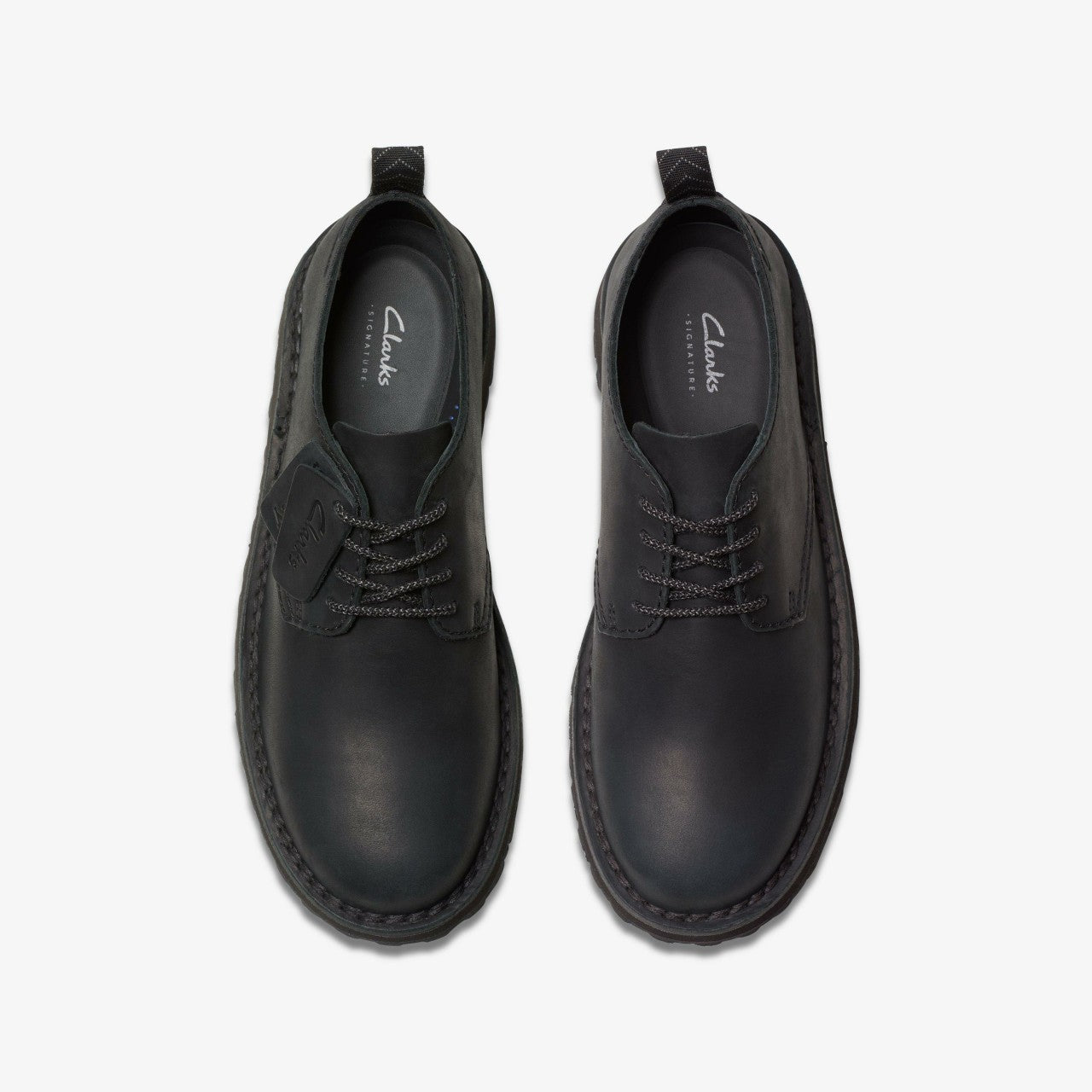 Men Solsbury Lace Black Leather