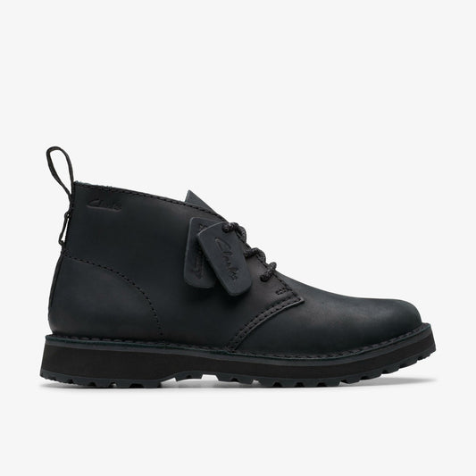 Men Solsbury Desert Boot Black Leather