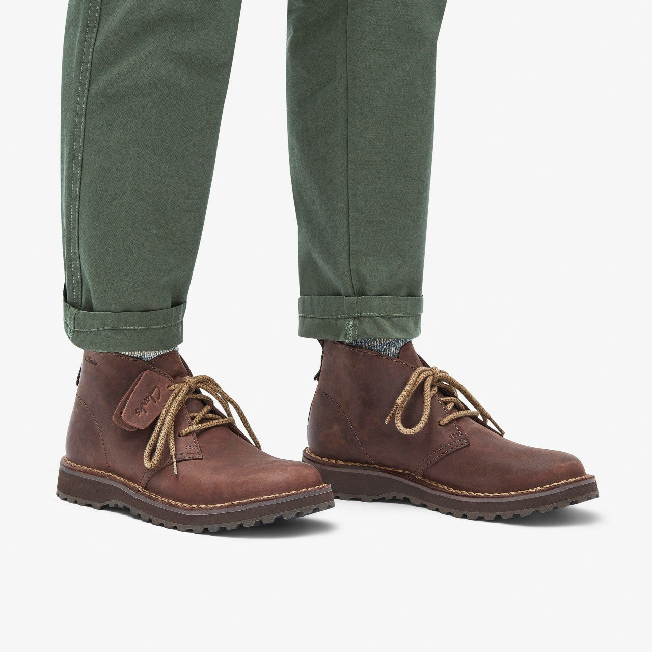 Men Solsbury Desert Boot Dark Brown Leather