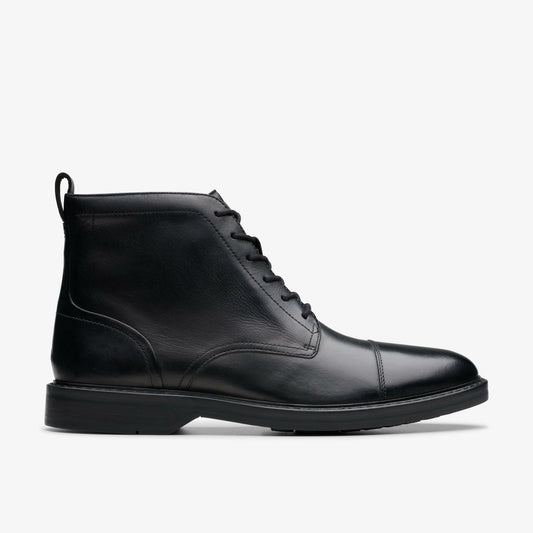 Men Aldwin Cap Black Leather