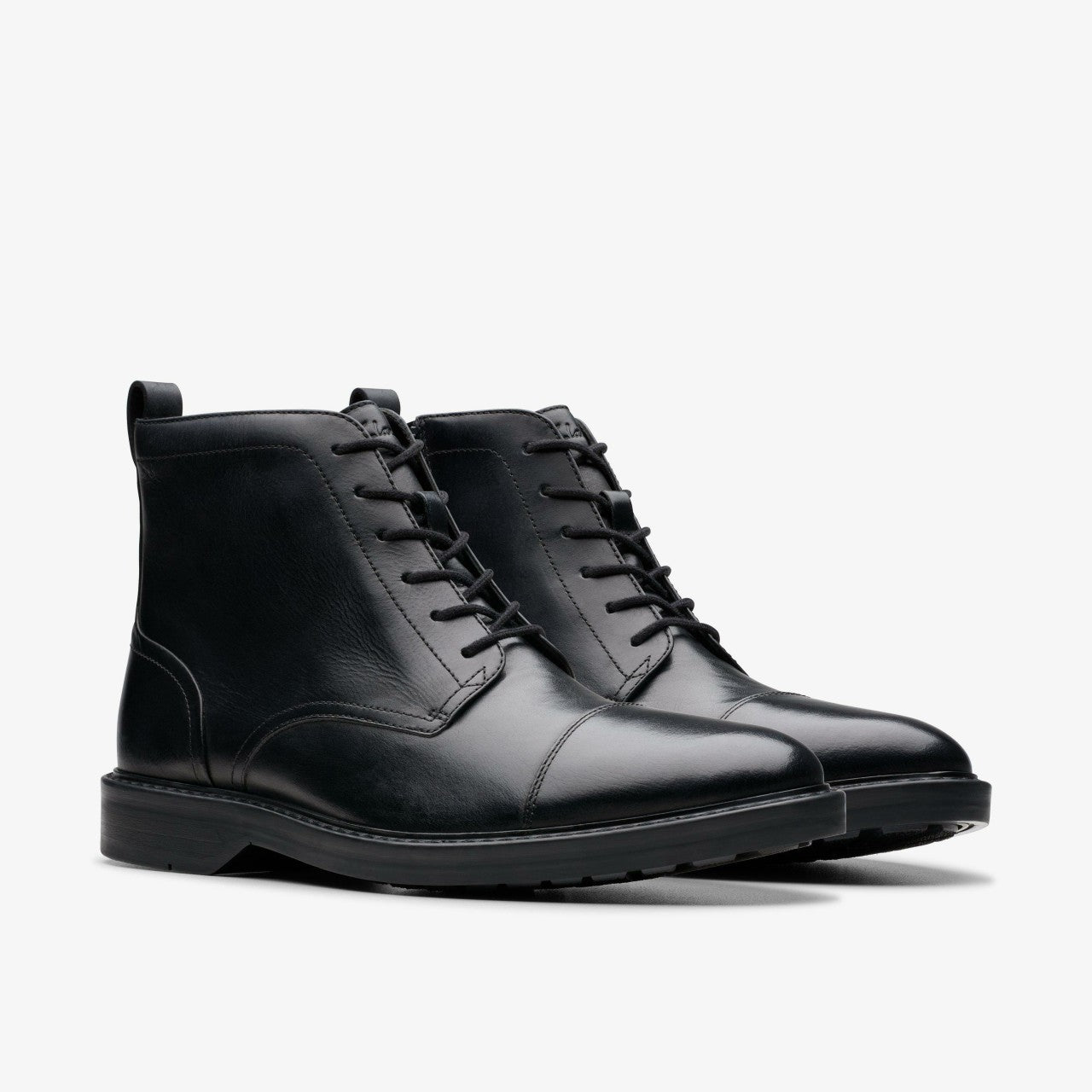 Men Aldwin Cap Black Leather
