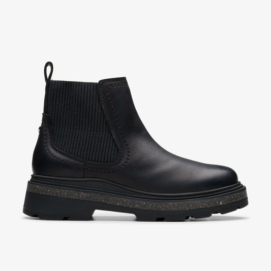 Women Hencroft Step Waterproof Black Leather