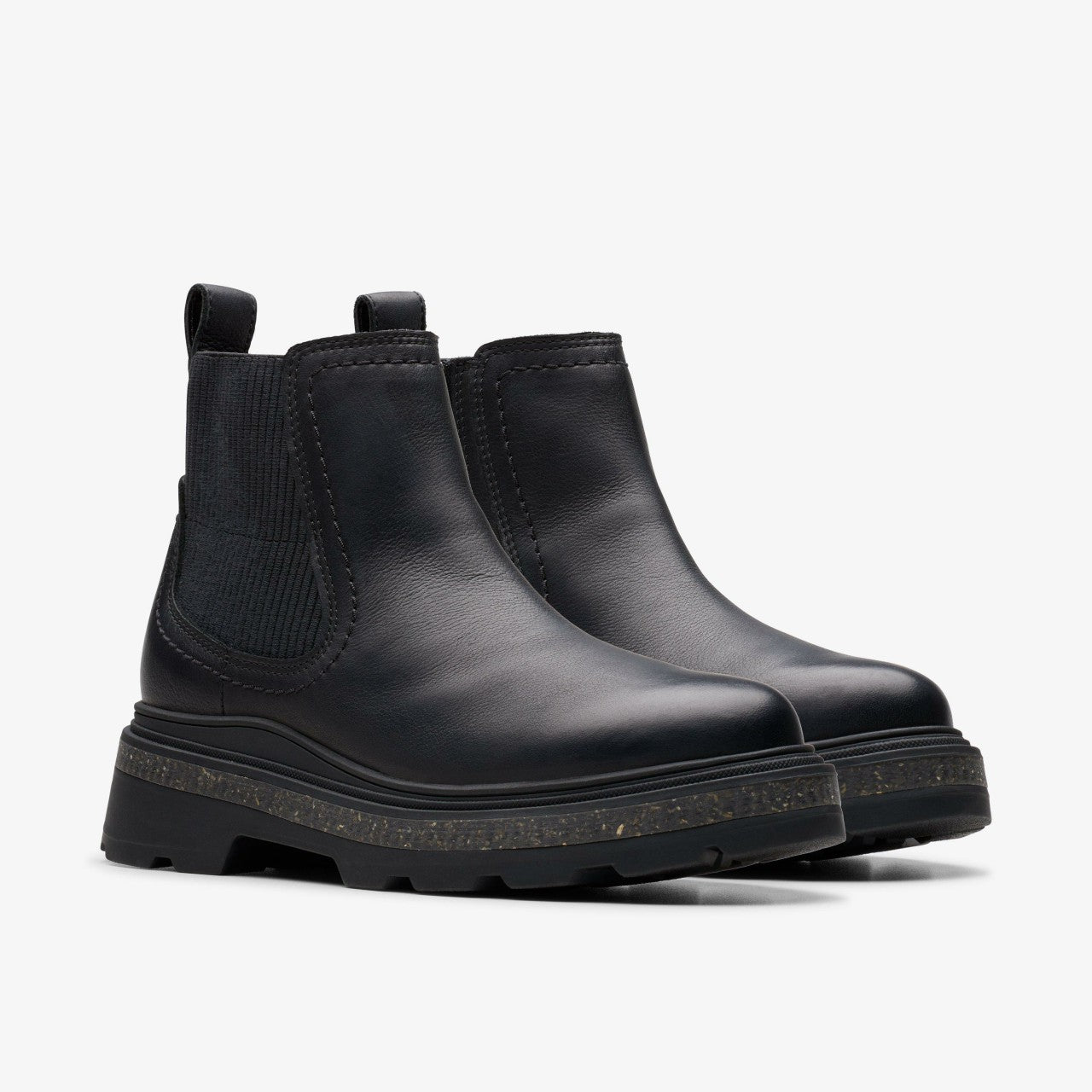 Women Hencroft Step Waterproof Black Leather