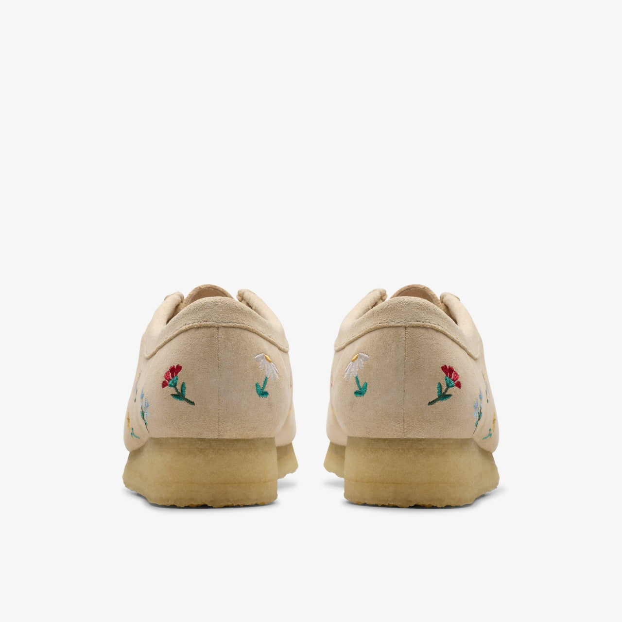 Women Wallabee Taupe Embroidery