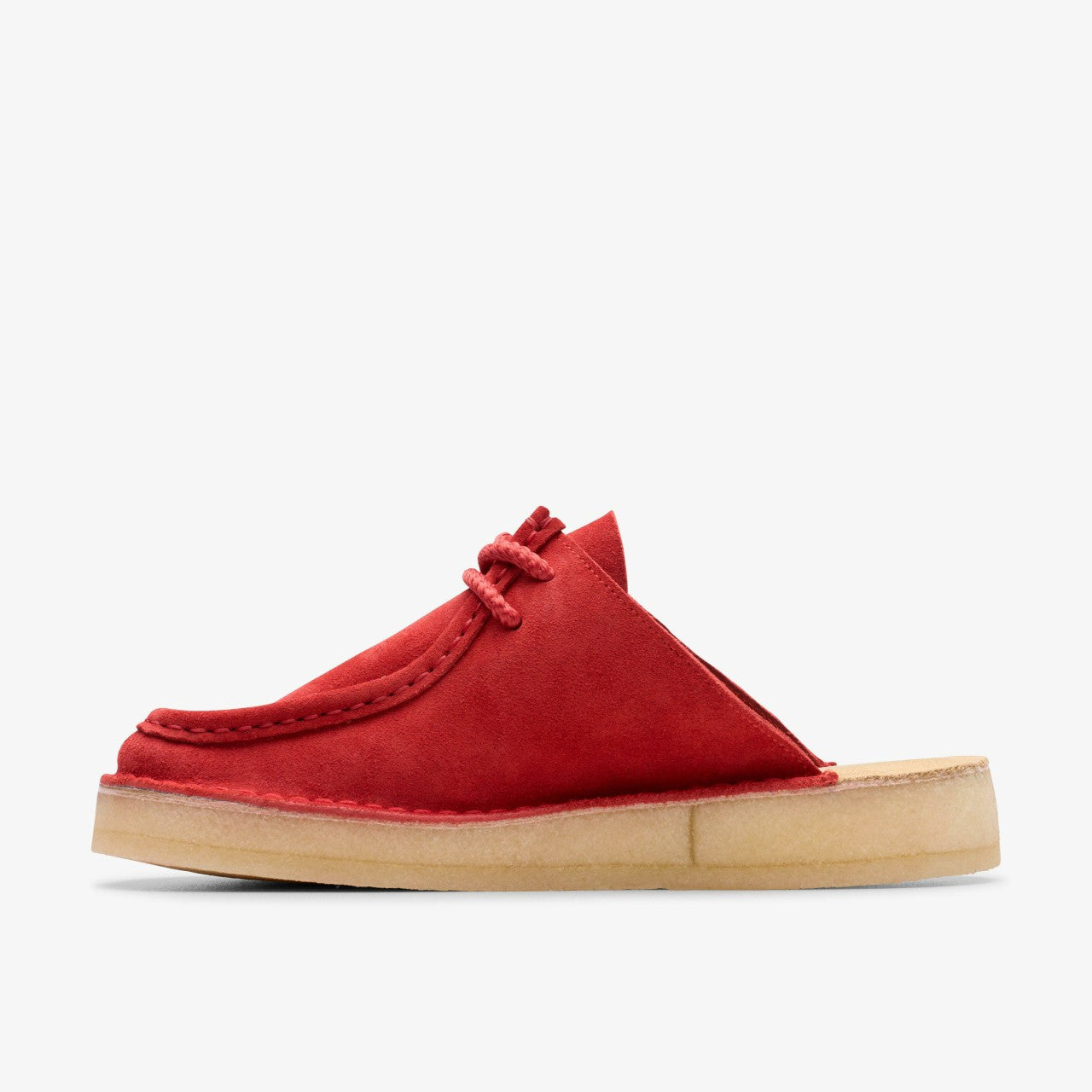 Women Desert Nomad Mule Red Suede
