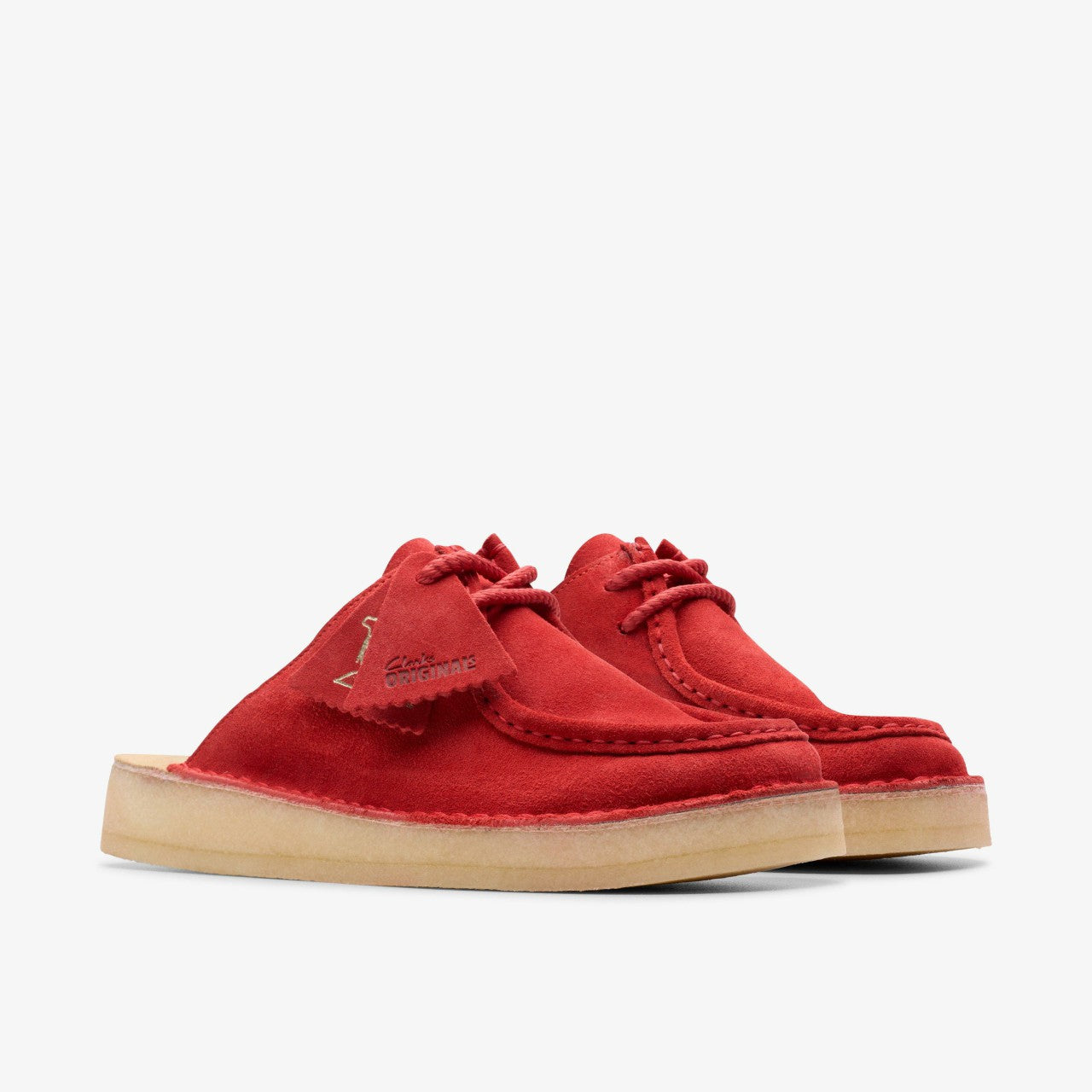 Women Desert Nomad Mule Red Suede