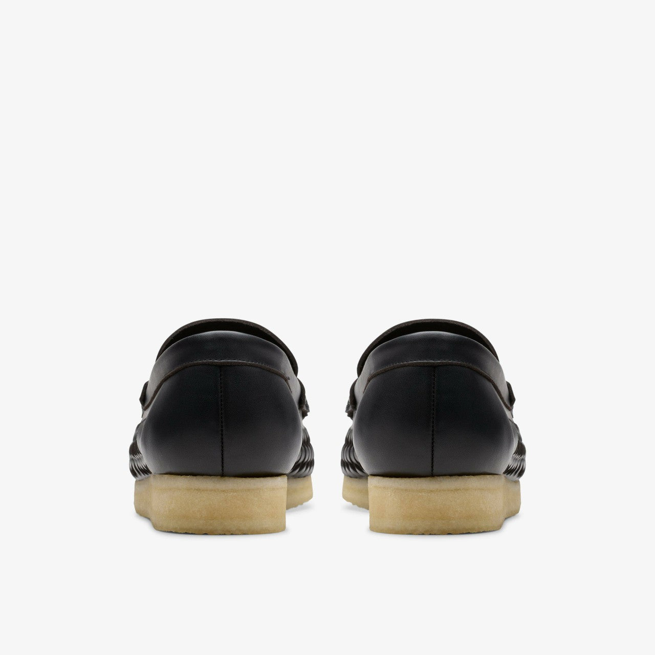 Men Wallabee Penny Weave Black Leather