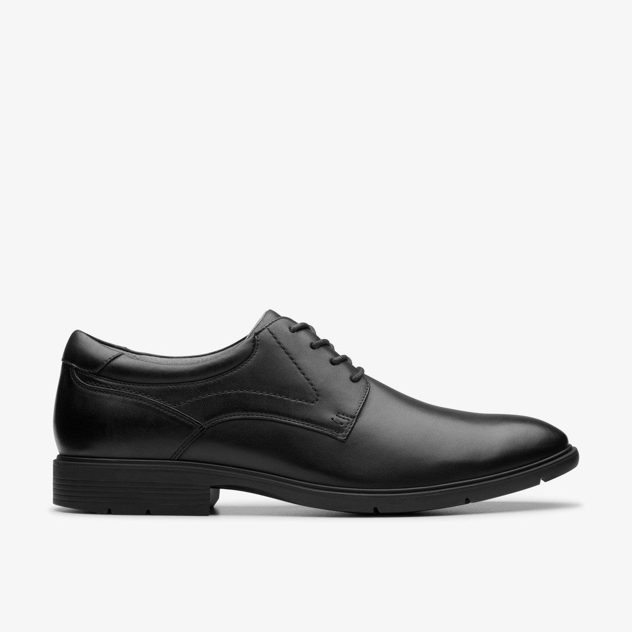 Men Eldredge Plain Black Leather