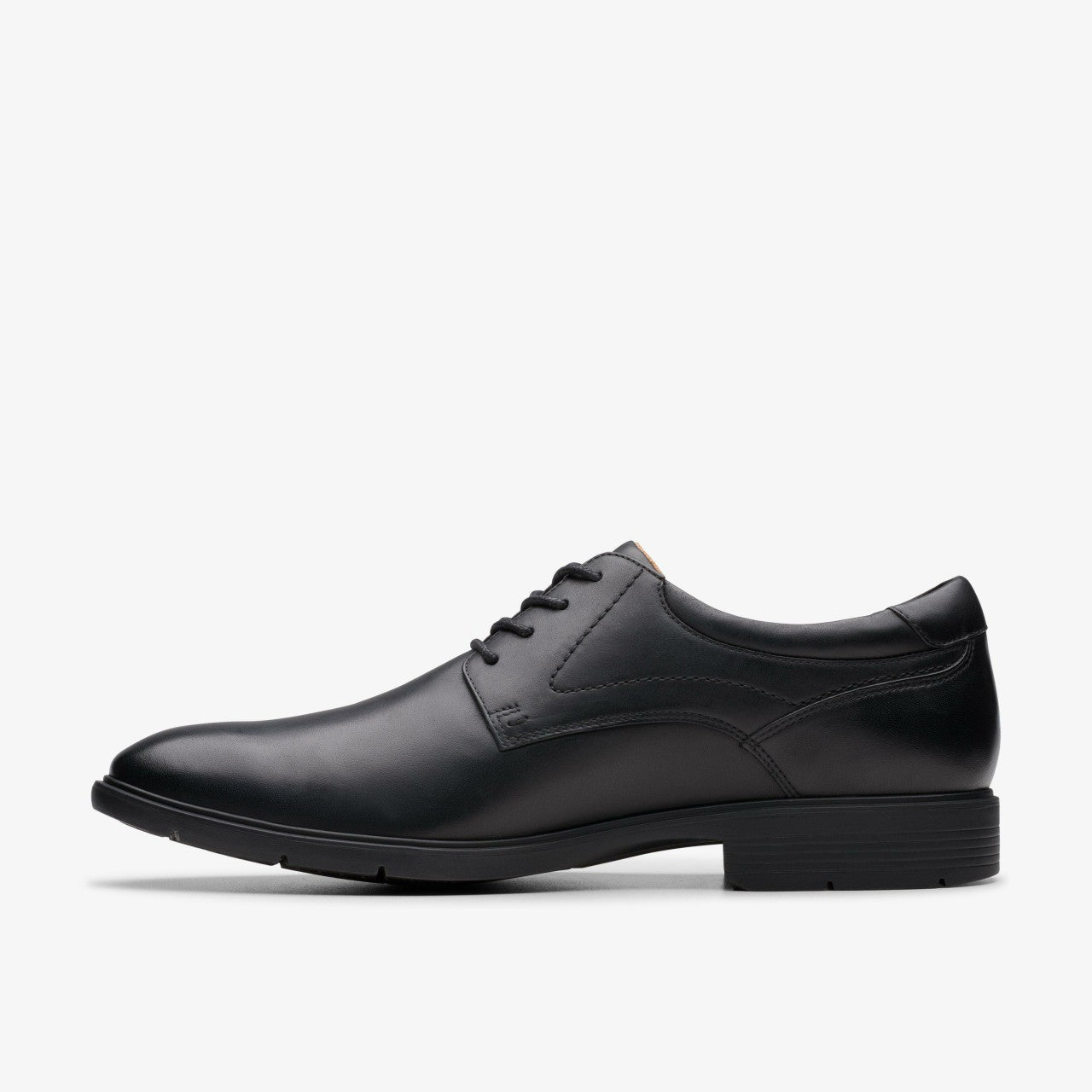 Men Eldredge Plain Black Leather