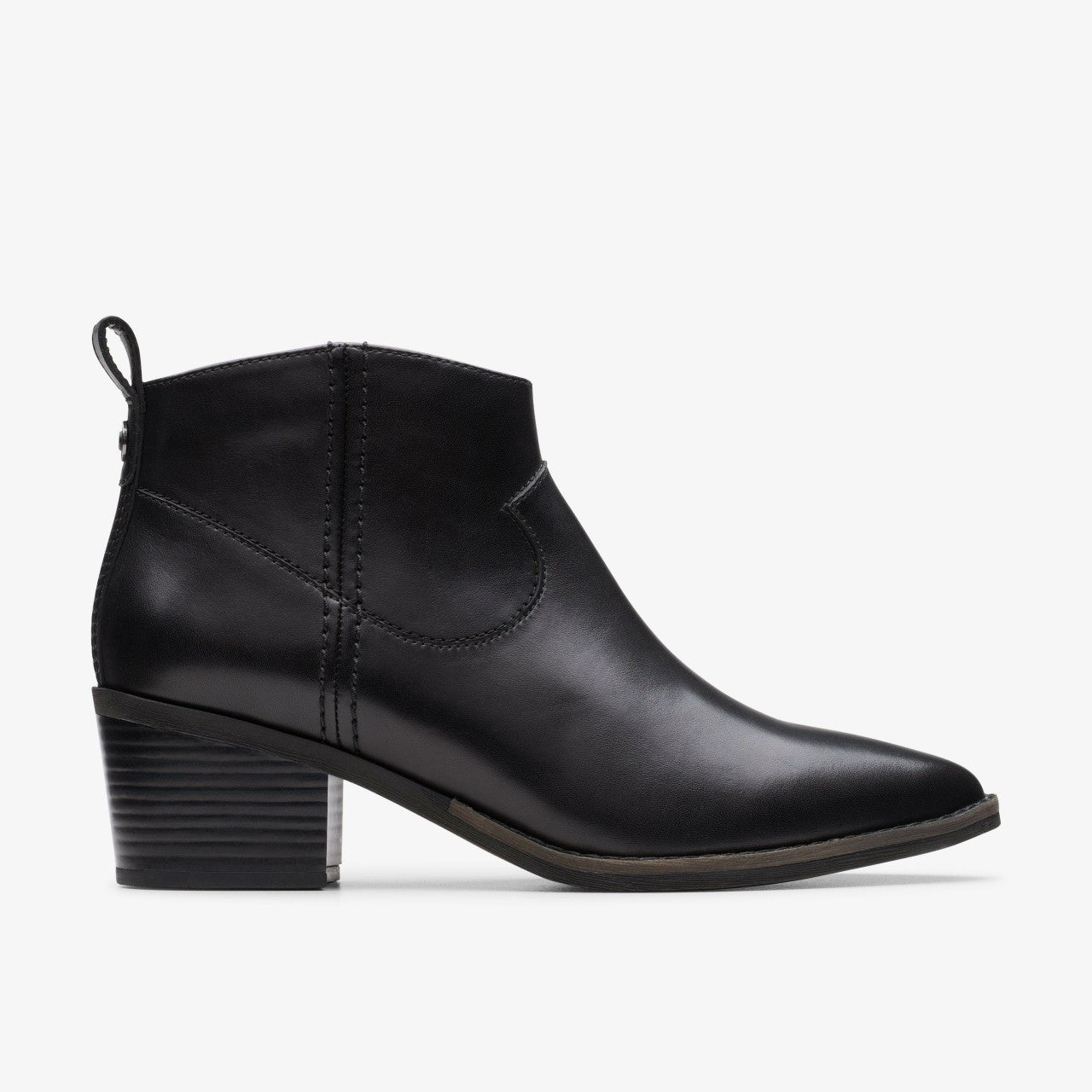 Women Morzine Sky Ankle Boot Black Leather