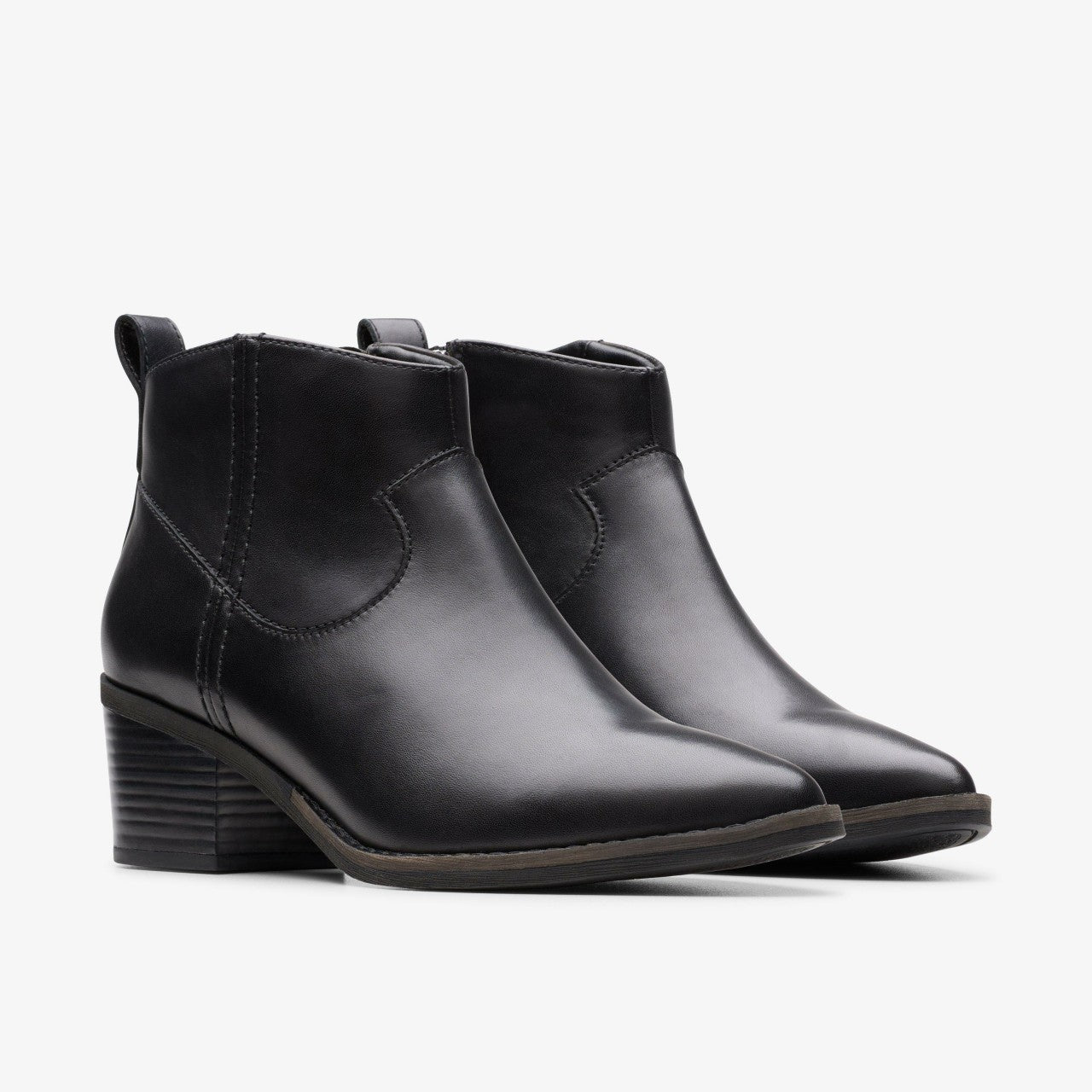 Women Morzine Sky Ankle Boot Black Leather