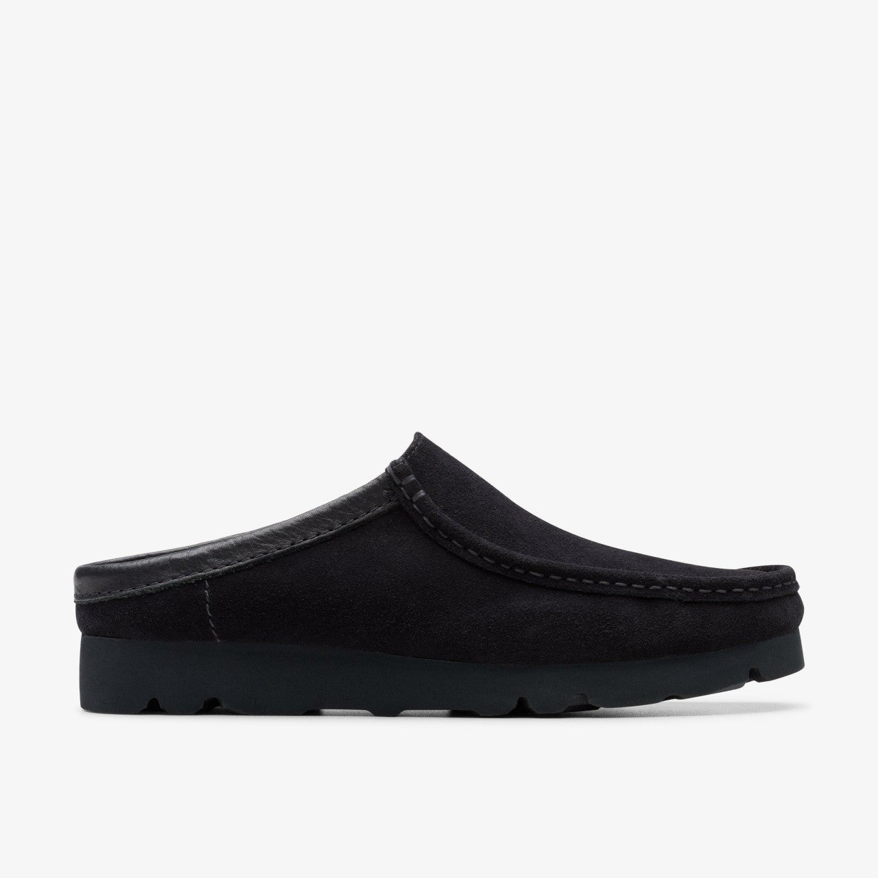 Men Wallabee Slip Black Suede