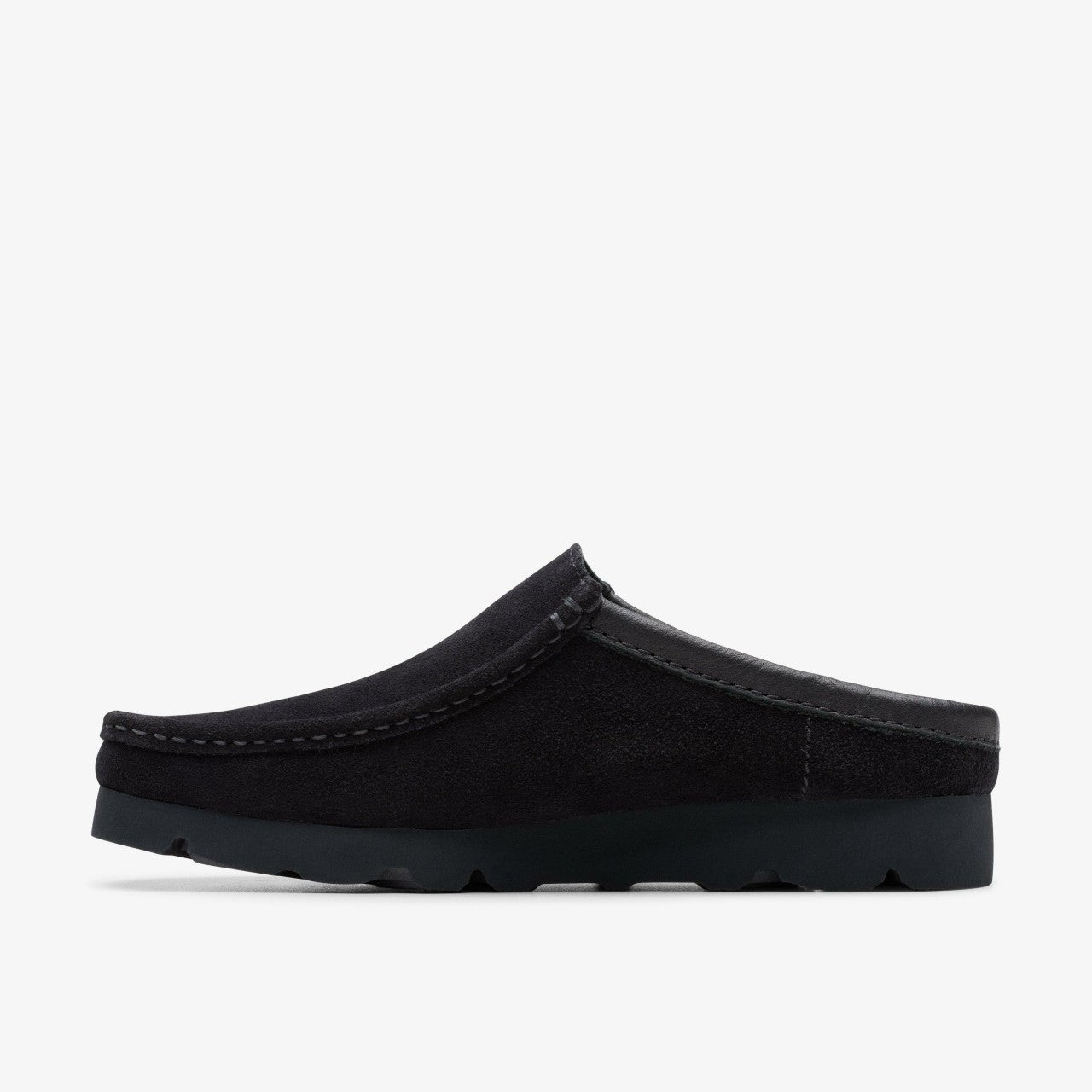 Men Wallabee Slip Black Suede