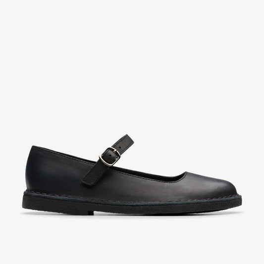 Women Desert Jane Black Leather