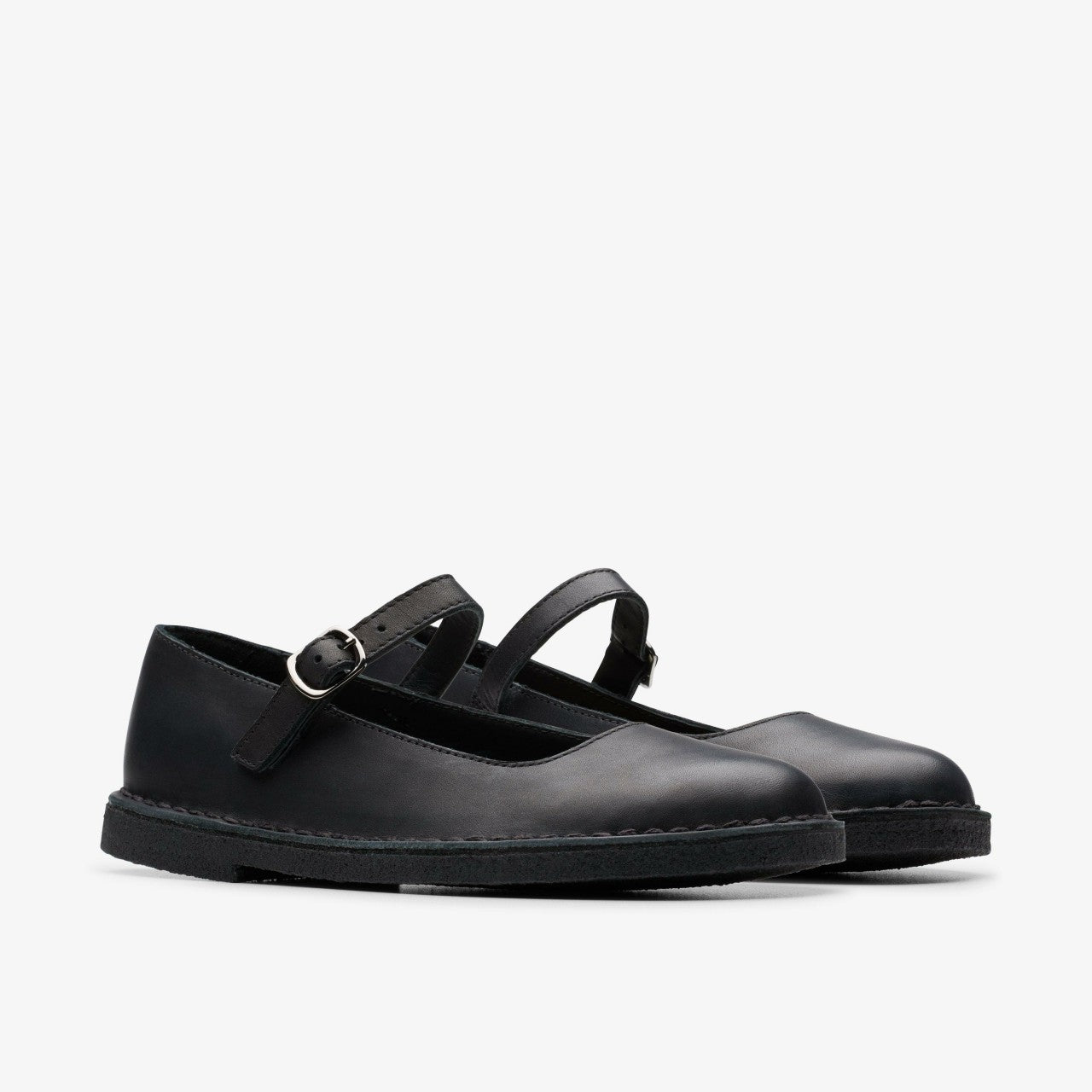 Women Desert Jane Black Leather